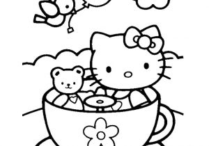 Coloriage à Imprimer Hello Kitty Coeur Coloriage Hello Kitty Avec Un Coeur A Imprimer
