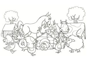 Coloriage A Imprimer La Ferme Coloriages Animaux De La Ferme