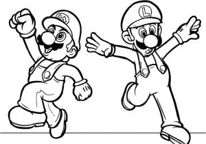 Coloriage à Imprimer Mario Et Luigi Dessins Gratuits   Colorier Coloriage sonic   Imprimer