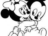 Coloriage à Imprimer Mickey Et Minnie Bebe Baby Disney Coloring Pages