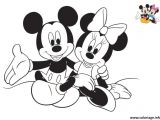 Coloriage A Imprimer Mickey Et Minnie Coloriage Disney Minnie Et Mickey Les Amoureux Dessin