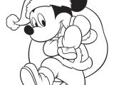 Coloriage à Imprimer Minnie Bebe Mickey Et Minnie Préparent Les Fªtes De Fin D Année Coloriez Les