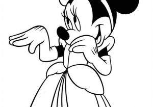 Coloriage à Imprimer Minnie Gratuit Minnie Mouse Coloring Pages for Kids Printable Line Coloring 35