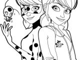 Coloriage à Imprimer Miraculous Ladybug Coloriage Ladybug Et Marinette De Miraculous Ladybug à