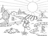 Coloriage à Imprimer Nature Coloriage Nature Ete Vacances Paysage Jecolorie
