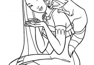 Coloriage à Imprimer Pocahontas Coloriage De Pocahontas à Imprimer