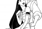 Coloriage à Imprimer Pocahontas Coloriage Pocahontas Et John Smith à Imprimer