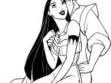 Coloriage à Imprimer Pocahontas Coloriage Pocahontas Et John Smith à Imprimer