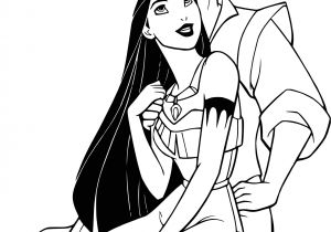 Coloriage à Imprimer Pocahontas Coloriage Pocahontas Et John Smith à Imprimer
