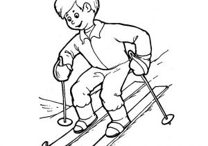 Coloriage à Imprimer Ski Coloriage De Ski Freestyle