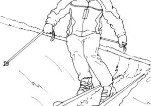 Coloriage à Imprimer Ski Coloriage Station Ski