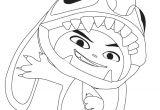 Coloriage à Imprimer Stitch Dessin Fille Kawaii Facile Disney
