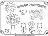 Coloriage à Imprimer Sur Le Printemps Coloriage Printemps