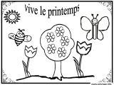 Coloriage à Imprimer Sur Le Printemps Coloriage Vive Le Printemps Maternelle Simple Dessin