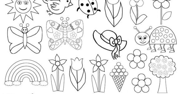 Coloriage à Imprimer Sur Le Printemps Gommettes Printemps