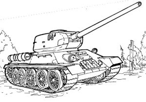Coloriage A Imprimer Tank Militaire Dessins Gratuits   Colorier Coloriage Militaire   Imprimer