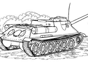 Coloriage A Imprimer Tank Militaire Dessins Gratuits   Colorier Coloriage Militaire   Imprimer