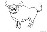 Coloriage à Imprimer Taureau 10 Coloriage De Taureau Gratuit