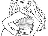 Coloriage à Imprimer Vaiana Gratuit Print Moana Waialiki Disney Coloring Pages