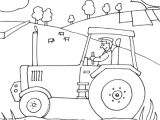 Coloriage à La Ferme Coloriage Ferme Avec Tracteur Dessin