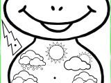 Coloriage à La Maternelle Grenouille Météo Grand format à Colorier Et à Faire