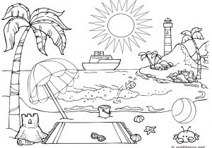 Coloriage A La Mer Dessin sous La Mer