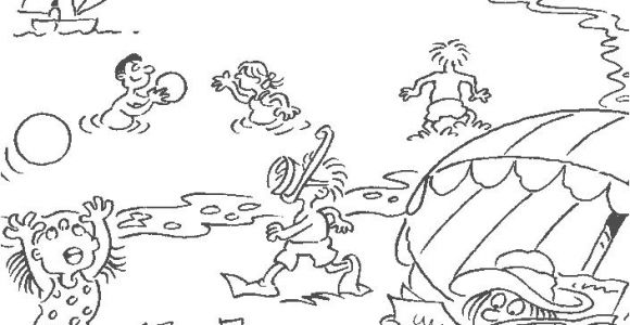 Coloriage à La Plage Beach 8 Nature – Printable Coloring Pages