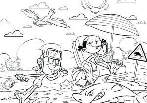 Coloriage à La Plage Coloriage A Imprimer Gratuit Piscine