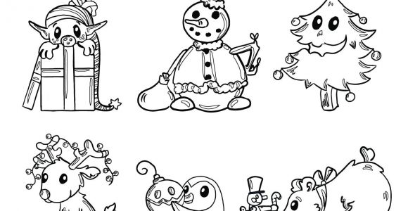 Coloriage A Telecharger Noel Dessin Des Amis Du P¨re Noel   Imprimer Gratuit