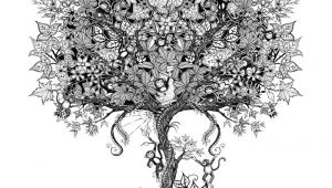 Coloriage Adulte Arbre De Vie Johanna Basford Graphic Design From Her Book "secret Garden