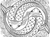 Coloriage Adulte Arbre De Vie Koi Coloring