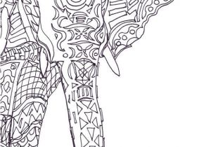 Coloriage Adulte Flamant Rose Elephant Clip Art Coloring Pages Printable Adult Coloring Book Hand