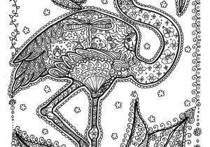 Coloriage Adulte Flamant Rose Instant Download Coloring Page Adult Coloring Flamingo Florida