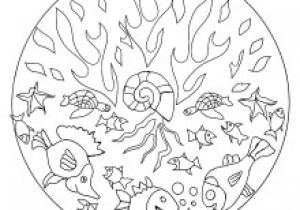 Coloriage Adulte Fond Marin Mandalas De Difficulté normale Mandalas Zen & Anti Stress