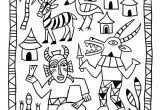 Coloriage Afrique De Zigomar 4 Senoufo