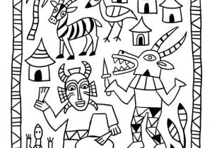 Coloriage Afrique De Zigomar 4 Senoufo