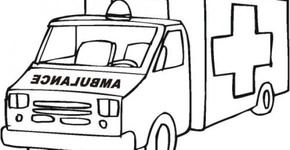 Coloriage Ambulance à Imprimer Gratuit Dessins Et Coloriages Coloriage Moyen format   Imprimer Une