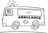 Coloriage Ambulance De Pompier Coloriage Ambulance