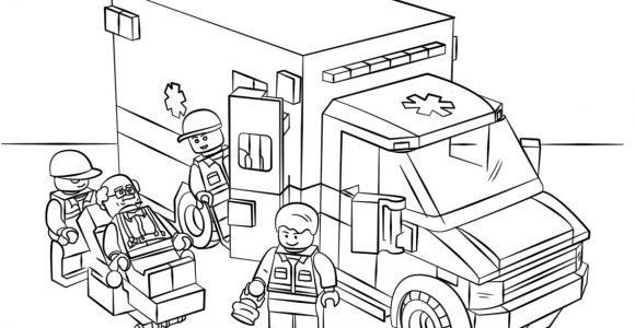 Coloriage Ambulance En Ligne Coloriage Ambulance Lego