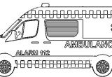 Coloriage Ambulance Gratuit Coloriages D Ambulances   Imprimer Coloriage   Imprimer