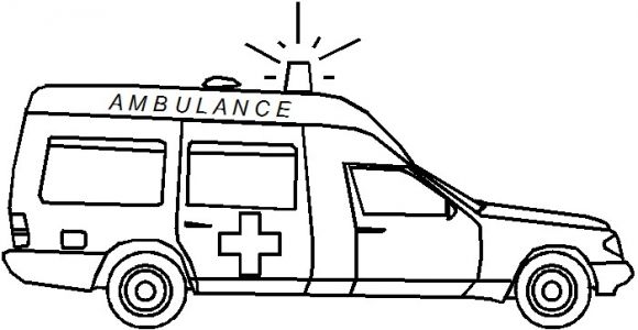 Coloriage Ambulance Pompier 113 Dessins De Coloriage Ambulance   Imprimer