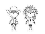 Coloriage Amerique A Imprimer Coloriage Cowboy 25 Mod¨les   Imprimer