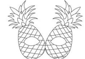 Coloriage Ananas Facile Fruity Party Masque Enfant Ananas   Télécharger