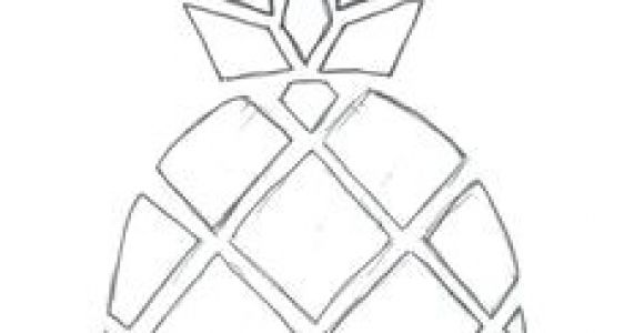 Coloriage Ananas Facile Geometric Pineapple Poster Mozaik Pinterest