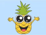 Coloriage Ananas Kawaii Ment Dessiner Un Ananas Kawaii