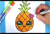 Coloriage Ananas Kawaii Ment Dessiner Un Ananas Kawaii