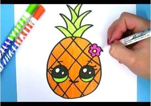 Coloriage Ananas Kawaii Ment Dessiner Un Ananas Kawaii