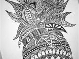 Coloriage Ananas Mandala Pineapple Mandala Zentangle … Beauty Tatoos