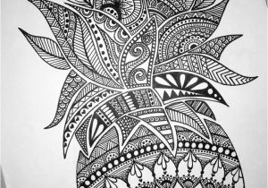 Coloriage Ananas Mandala Pineapple Mandala Zentangle … Beauty Tatoos