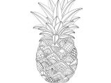 Coloriage Ananas Mandala Zentangle Pineapple Coloring Page Illustrated by Marie Browning